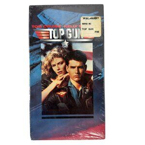 Top Gun VHS 1986 Action Movie Tom Cruise Kelly McGillis Hi-Fi Dolby Surround